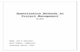 MB0015-Quantitative Methods in Project Management