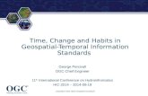 Time, Change and Habits in Geospatial-Temporal Information Standards