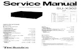 Technics SU-X302 Service Manual
