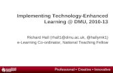 Developing Technology-Enhanced Learning at DMU
