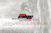 Edge marketing profile - BTL and digital