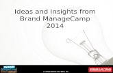 Ideas & Insights from Brand ManageCamp 2014