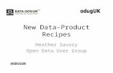 New data product recipes