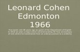 Kim Solez and Mallory Chipman 2016 Edmonton International Leonard Cohen Event