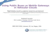 Using Public Buses as Mobile Gateways in VANET Clouds