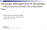 Strategic Management of Hospitals-Pharmacoeconomics