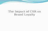 impact of CSR on Brand Loyalty