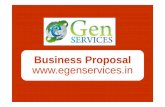 Business proposal - eGen Services