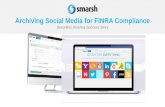Archiving Social Media for FINRA Compliance