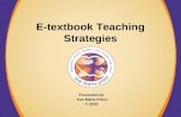Etextbook teaching strategies