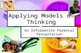 Applying models of thinking powerpoint
