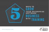 5 Ways to Grow Your Software Business with Training
