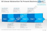 Business power point templates 3d linear abstraction to prevent losses six steps sales ppt slides