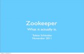 Zookeeper at the bigdata roundtable