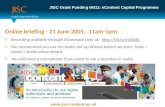 JISC Content call briefing-june-2011