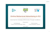 Online Behavioral Advertising (OBA) in EU from TRUSTe
