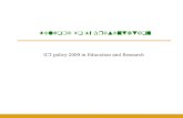 Ict policy in education and research presented by titas sarker