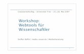 Workshop Webtools