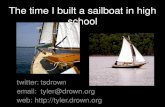 The time I built a sailboat in high school