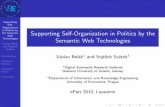 Supporting Self-Organization in Politics by the Semantic Web Technologies