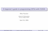 A beginner’s guide to programming GPUs with CUDA