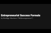 Entrepreneurial Success Formula