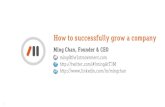 How to successfully grow a company