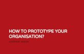 Meetup Dare Devils: how to prototype your organisation?