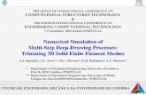 Numerical Simulation of Multi-Step Deep-Drawing Processes-Trimming 3D Solid Finite Element Meshes