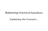 Balancing chemical equations concepts