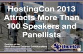 HostingCon 2013 Attracts More Than 100 Speakers and Panellists (Slides)