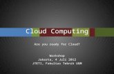 Workshop Cloud Computing, Balai Kartini 4 Juli 2012