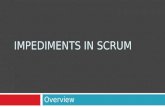 Impediments in Scrum - Overview