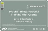 Programming Gym-based sessions L3