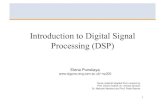 3F3 – Digital Signal Processing (DSP) - Part1