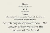 The power of the brand vs power of key words