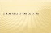 Greenhouse Effects On Earth
