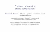 P systems simulating oracle computations