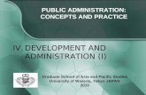 Development And Administration (I)