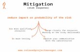 Risk responses mitigation