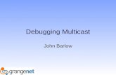 Debugging Multicast John Barlow Status