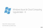 Windows Azure ile Cloud Computing Uygulamaları - 6