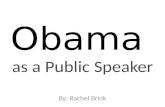 Obama as a Public Speaker
