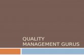 Quality management gurus research by Behzaad Bahreyni