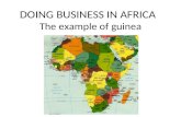 Doing Business In Guinee