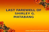 Last farewell of Shirley G. Matabang