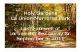 Last farewell of lorben guray sr. at holy gardens la union memorial park