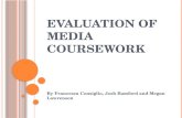 Evaluation of media coursework
