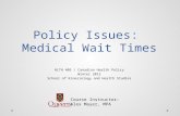 Week 7 - Medical Wait Times