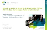 What’s New in Oracle E-Business Suite R12.2 for Database Administrators?